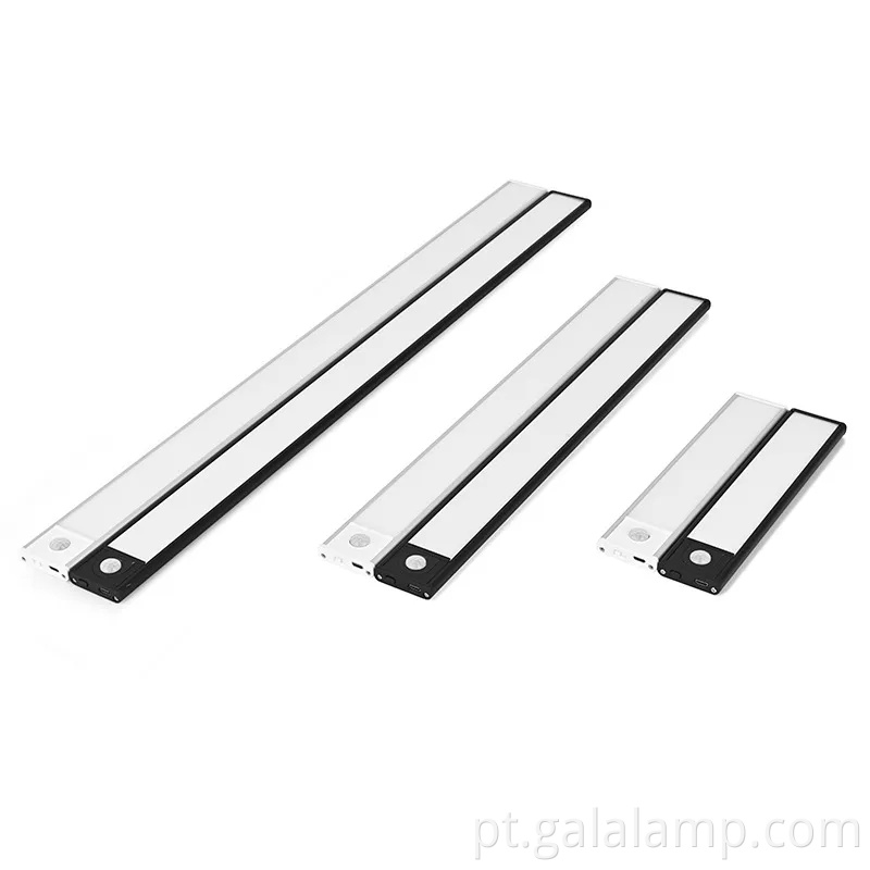 Luz de detecção do corpo humano inteligente e ultra fino, faixa de luz autoadesiva magnética recarregável